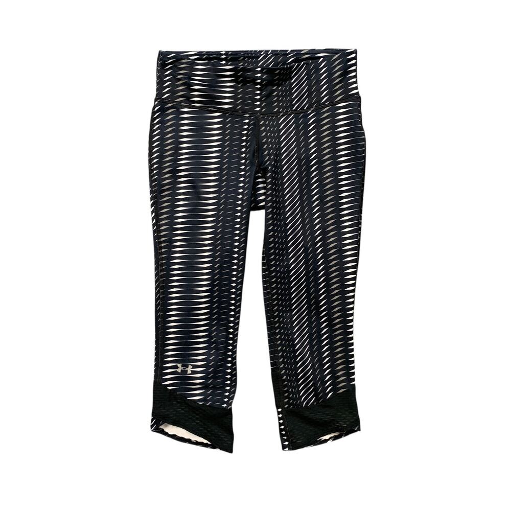 Under Armour Leggings Womens S Small Multi Mesh‎ Panel Running Slant Hem Capri